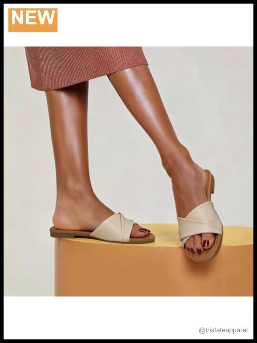Dressy Summer Flat Sandals - Comfortable Fashion Slide Sandals